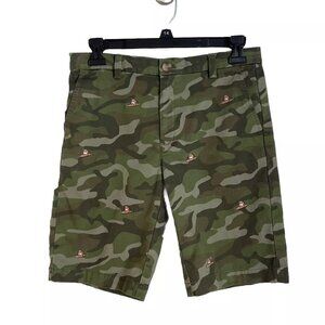 Vineyard Vines Camo Breaker Shorts Embroidered Dog on Surfboard Boys